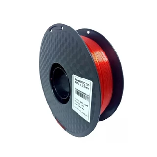 Filamento Para Impressora 3d PETG Vermelho Translucido Rolo 1kg 1.75mm masterprint Fio Flexível