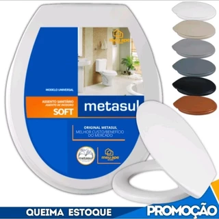 Assento Sanitário Tampa Redondo Vaso Oval Universal Básico Deca Celite Icara Logasa Incepa solft