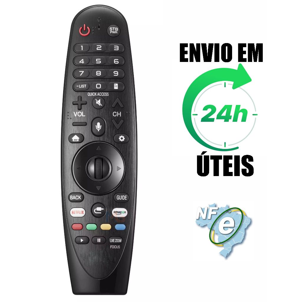 Controle Remoto Para Smart Tv LG An-mr19ba Thinq Ai Magic Com Comando ...