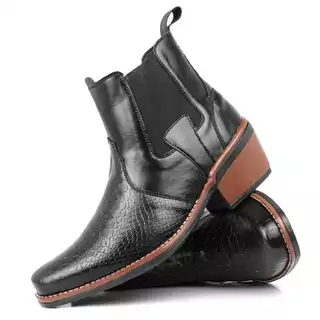 botina bota masculina texana country couro ecologico