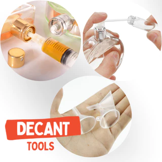 Kits Ferramentas Decant Perfume Bico Decantador Adaptador Seringa e Funil de Plástico Transparente Para Transferência
