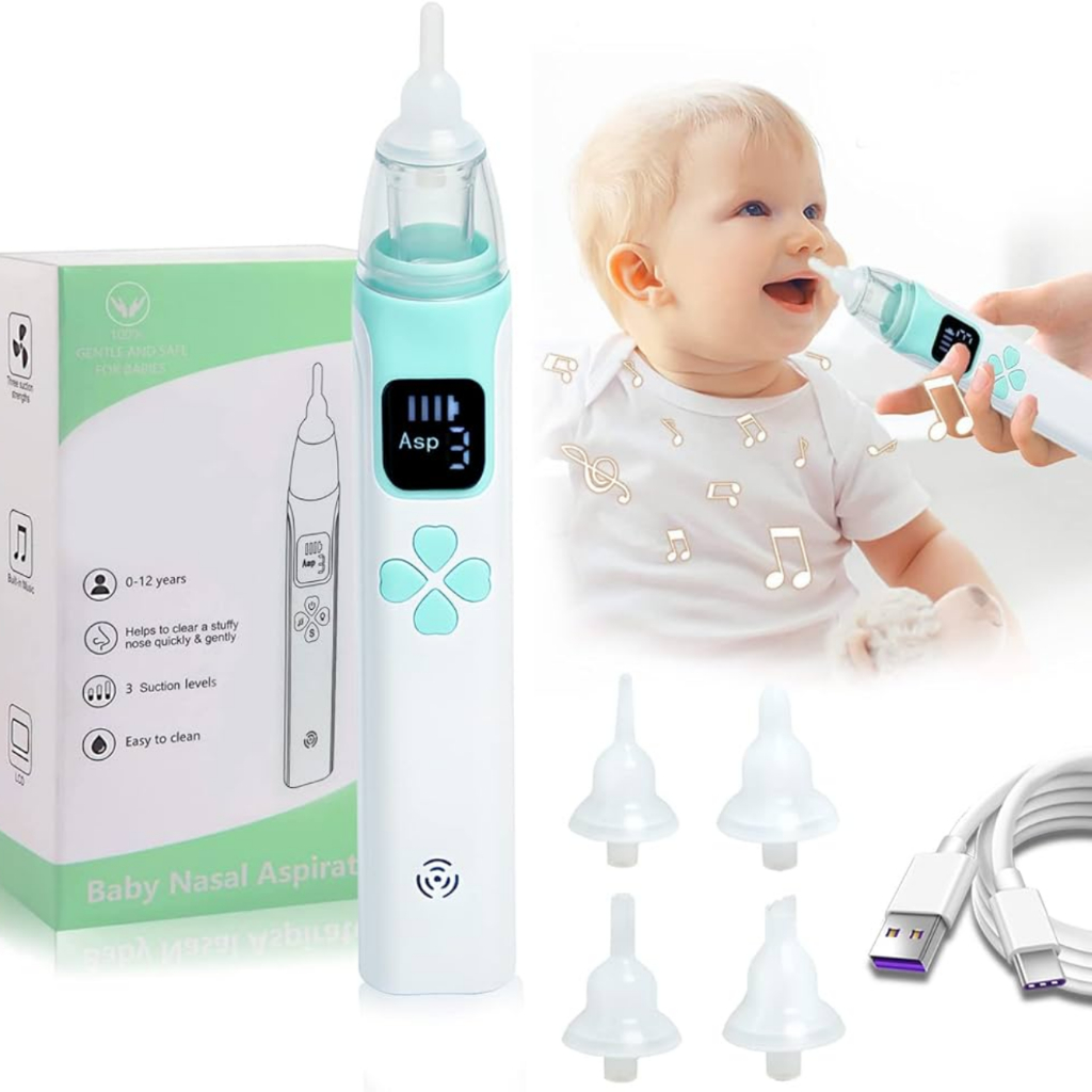 Aspirador Nasal Infantil Elétrico Bebê Limpeza De Nariz | Shopee Brasil