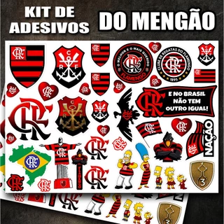Super Cartela com Adesivos do Seu Time de coração personalizado com 39 unidades Carro moto