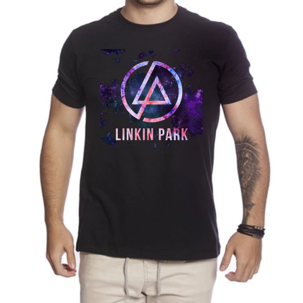 Camiseta linkin park masculino icone estampado envio imediato