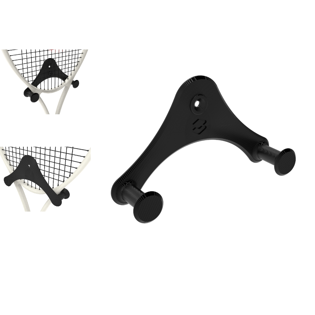 Suporte raquete de beach tenis kit com duas unidades