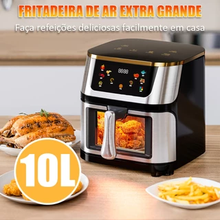 Fritadeira Elétrica sem Óleo 10L Air Fryer Digital Touch 110v/220v 900W