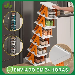 Sapateira simples na entrada de casa dormitório de 5 andares Prateleira De Sapatos Simples Dobrável De 1 Peça