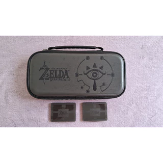 Case Oficial de Couro para Nintendo Switch, Modelo Zelda Breath Of The Wild