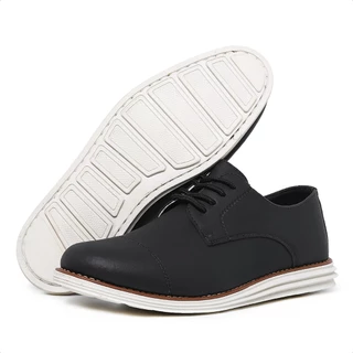 Sapato Masculino Derby Oxford Casual Confortável Tamanh Especial 38 ao 47