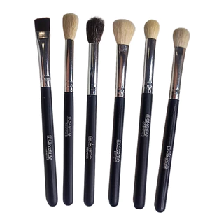 Kit Profissional de Maquiagem com 6 Pincéis Variados para Esfumar e Precisão