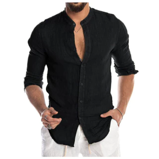 Camisa Linho Masculina Manga Longa Linha Premium - P M G GG XG XGG
