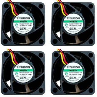 Kit 4 Peças Ventoinha Cooler 40x40x20 40mm 4cm 12v