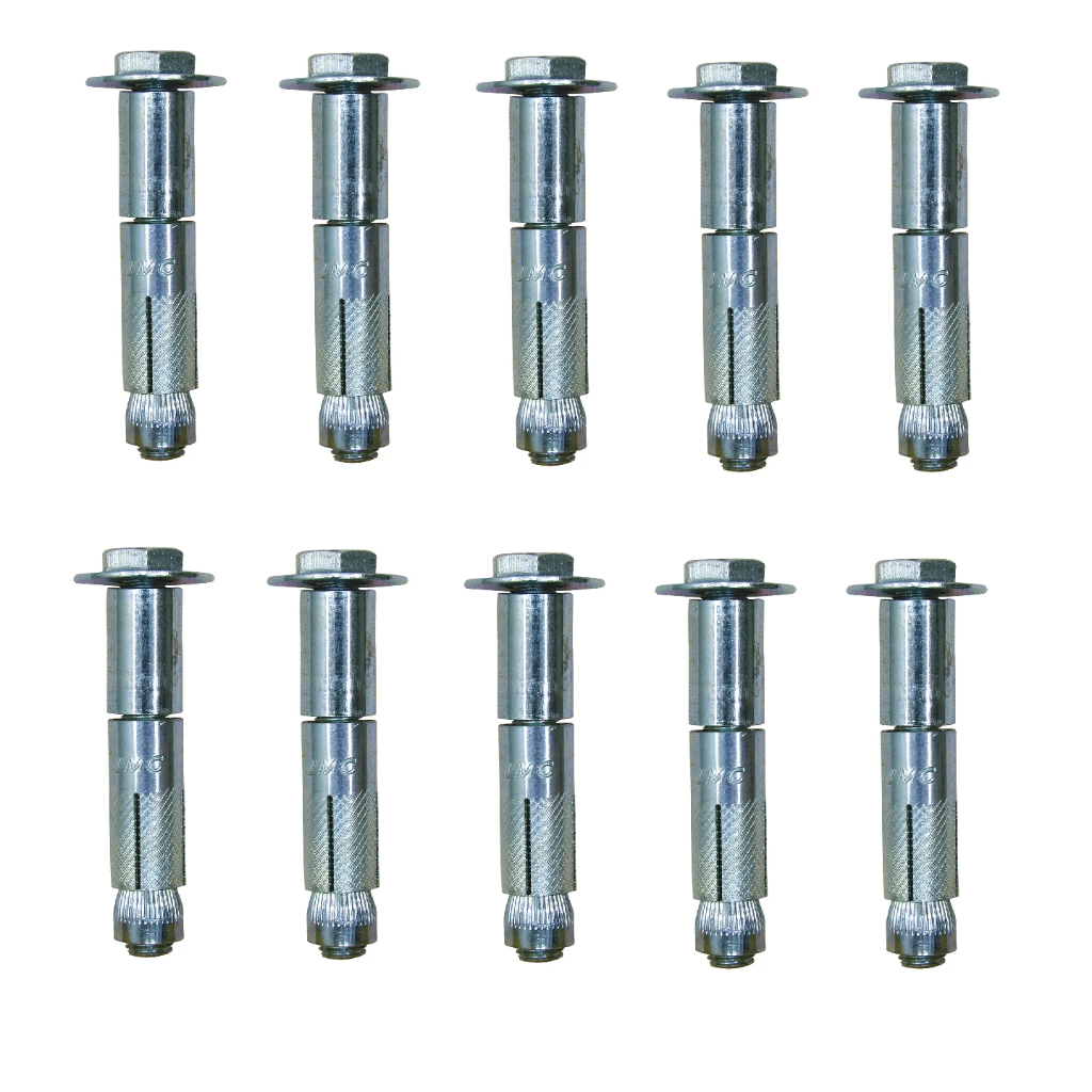 Chumbador Parabolt Com Parafuso 3/8 Pol X 3.1/2 Pol 10 Unidades ...