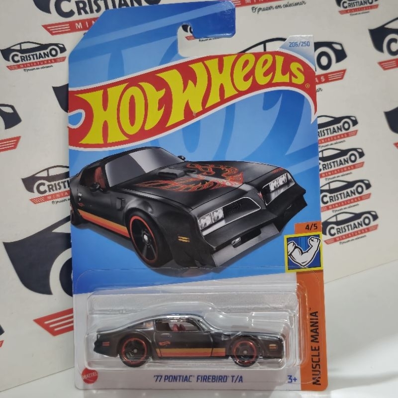 Voiture Miniature Hot Wheels 2010 Pontiac Firebird T/A 1969 - Série Muscle Mania - Bleu