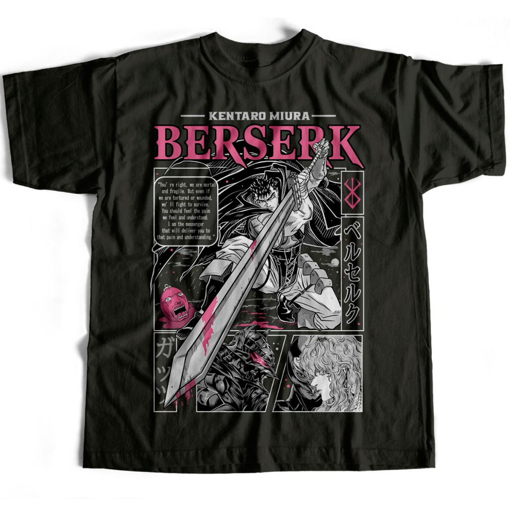 Camiseta Básica Guts The Black Swordsman Berserk V37