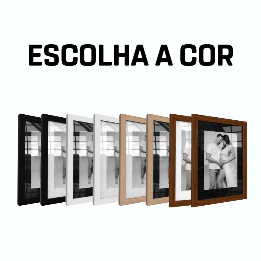 Kit 6 quadros decorativo moldura fotográfica 10x15 cm com paspatur moldura decoração elegante escolha o modelo