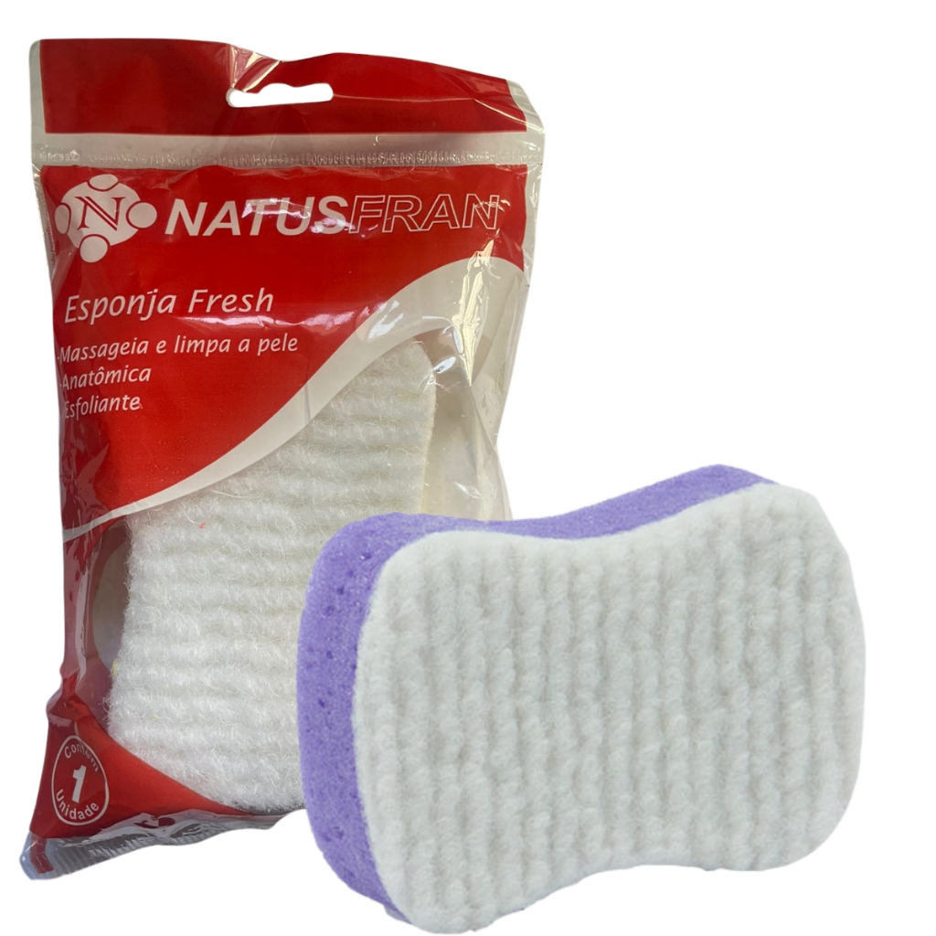 Esponja Banho Fresh Natus Delicadeza E Suavidade Anatômica