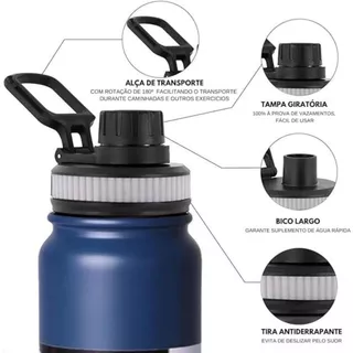 Garrafa Térmica 800ml Garrafa Espacial Quente & Frio Com Isolamento De Inox Grande Capacidade