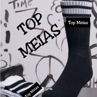 Meias Cano Alto Cano Médio Kit 12 Pares Meias Esportiva Masculinas Feminina Unissex Adulto