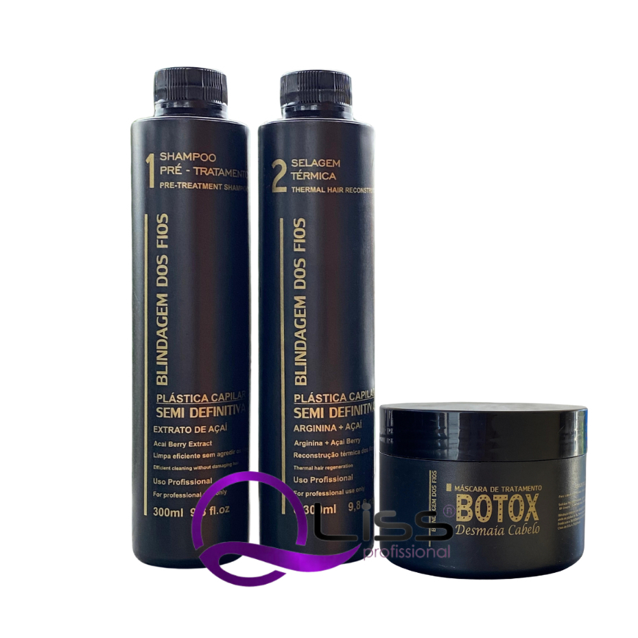 Progressiva 300ml Blindagem Dos Fios + Botox | Shopee Brasil