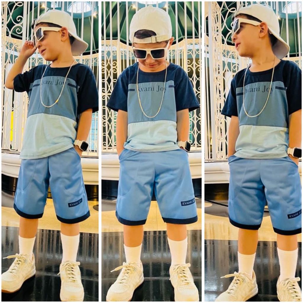 Conjunto Infantil Masculino Camisa Bermuda Juvenil