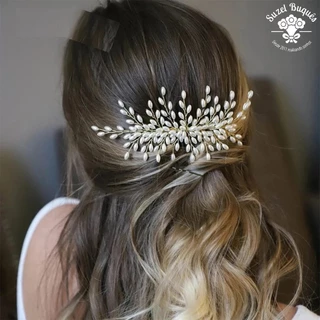 Arranjo de Cabelo Grinalda de Noiva Casamento Debutantes