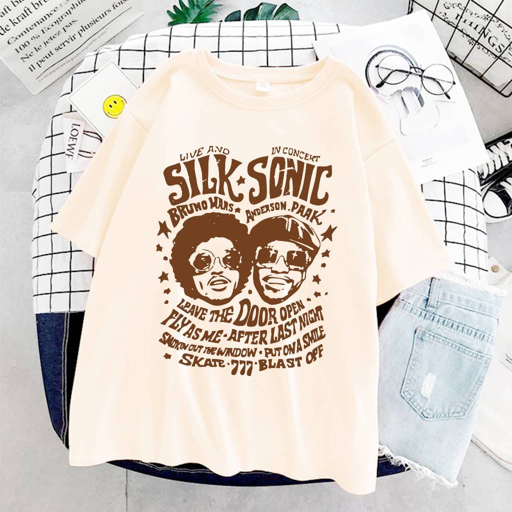 Camiseta Drive Me Nuts Silk Sonic Bruno Aesthetic Unissex