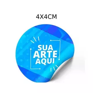 2000 Etiqueta Adesivo Rótulo Em Vinil Personalizado 4x4 Cm