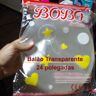 Balão Bexiga Bubble Cristal Transparente 24 Polegadas - Festa Infantil, Guirlandas e Decorações