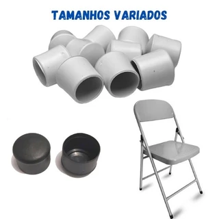 24pçs Ponteira Protetora Pé De Cadeira Externo Tubular Redondo Conjunto Novo Anti Risco