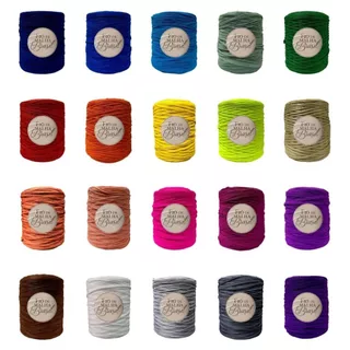 Fio de Malha Brasil - Rolo 1Kg - Cores Variadas Para Crochê Artesanato Tricô Macramê Ecológico Residual Selecionado Bolsa Tapete Sousplat Promoção Barato 1 Kilo Lycra Elastano