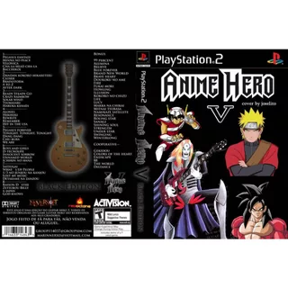 Anime Hero V: Black Edition para Play 2 com capa