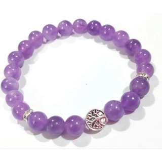 Pulseira Quartzo Ametista - PAZ E AJUDA A ELIMINAR O ESTRESS