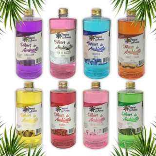 Refil Aromatizador e Difusor de Ambiente 1 Litro Varias Fragrâncias Tropical Aromas em Oferta na Shopee
