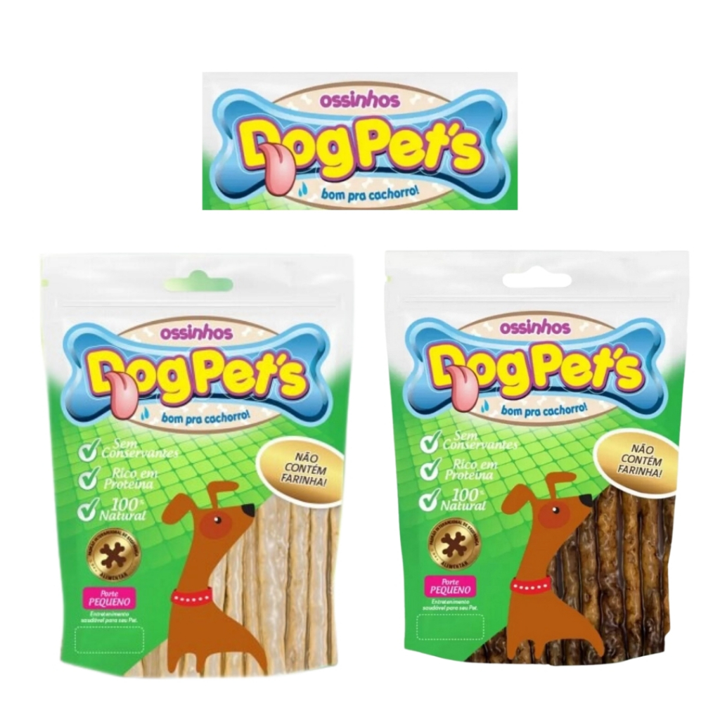 Petisco Palito Dog Pet Sabor Carne ou Natural 500g em Oferta na Shopee