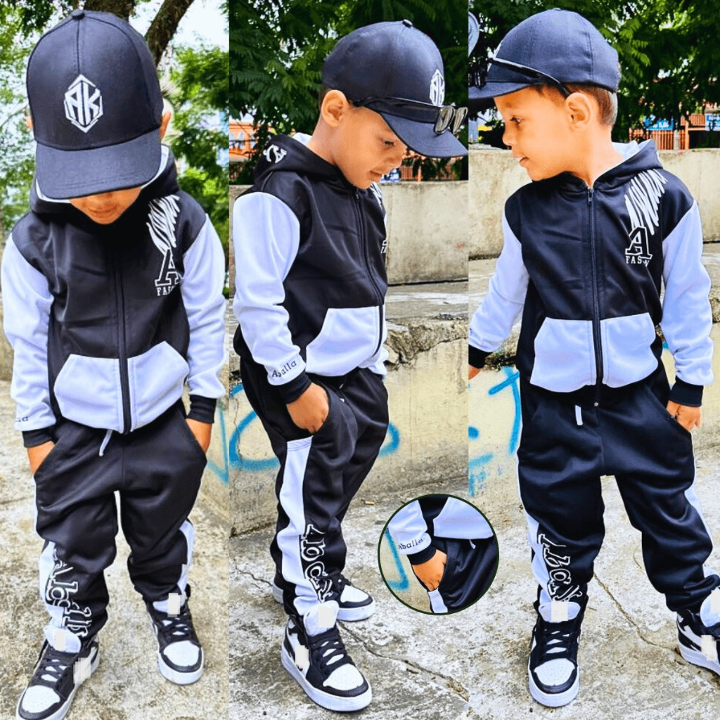 Conjunto Infantil Juvenil Masculino Blusa De Frio e calça