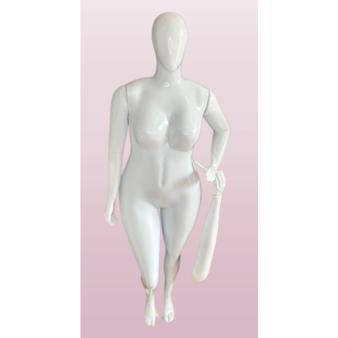 Manequim plus posi 3 braços Plastico