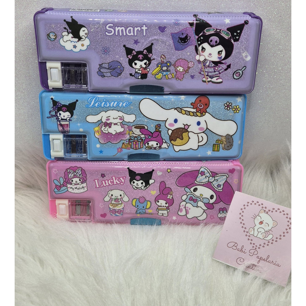 Estojo retrô Sanrio - Turma da Hello Kitty