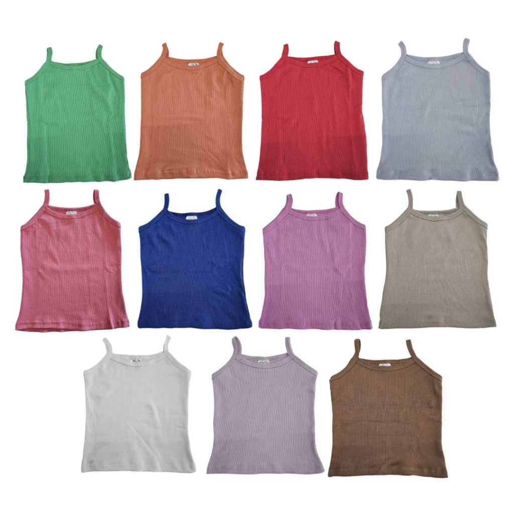 Kit 3 Blusas de Alcinha Infantil Menina de 1 ao 10 Anos