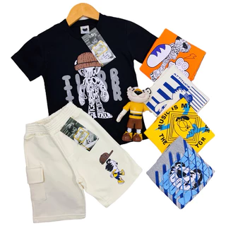 Conjunto Tigor Linha Premium camiseta camisa menino infatil inverno/verão moletom [ Tamanho: 02,04,06,08, 10,12 ]n