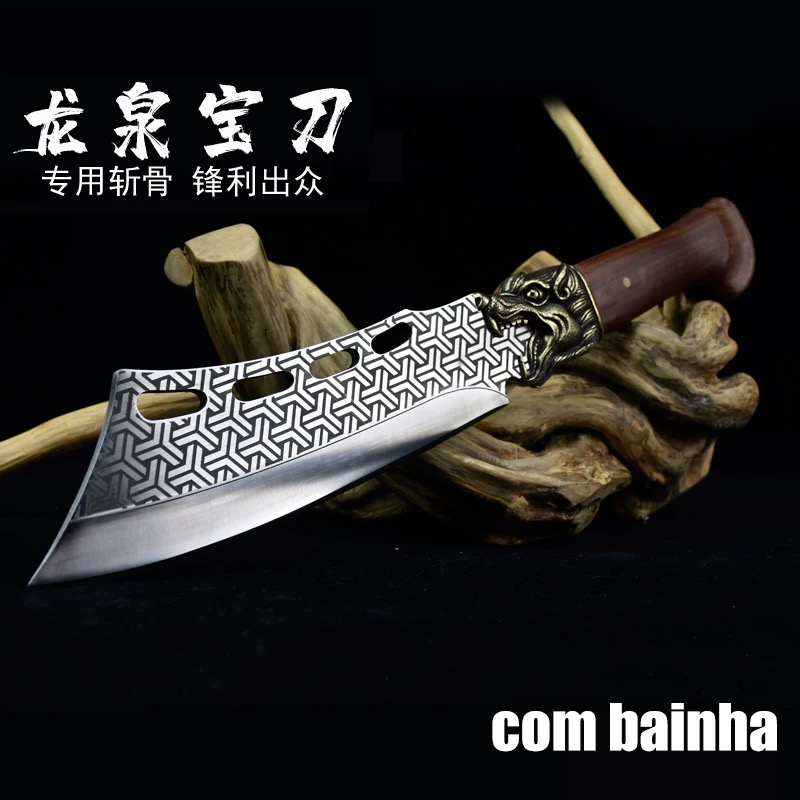 Faca De Corta Osso Afiada E Espessa Cozinha Multiuso 1651