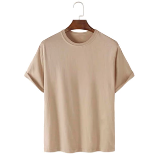 Camiseta Sem Estampa Streetwear Camisa T-Shirt Lisa Unissex Gola Redonda