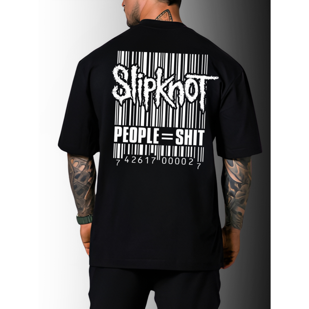 Camiseta Oversized Slipkinot Streetwear Banda Camisa Oversize