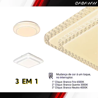 Plafon Céu Estrelado Plafon Estrela Brilho Plástico 3 Cores Luminária De Teto Quarto