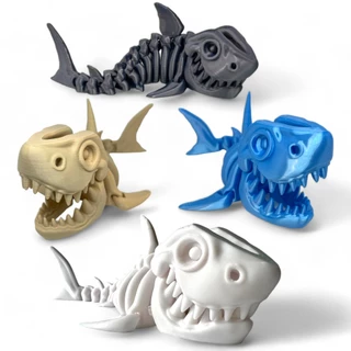 TUBARÃO ESQUELETO Articulado Brinquedo Baby Shark Fidget Toy Anti Estresse Presente Criativo