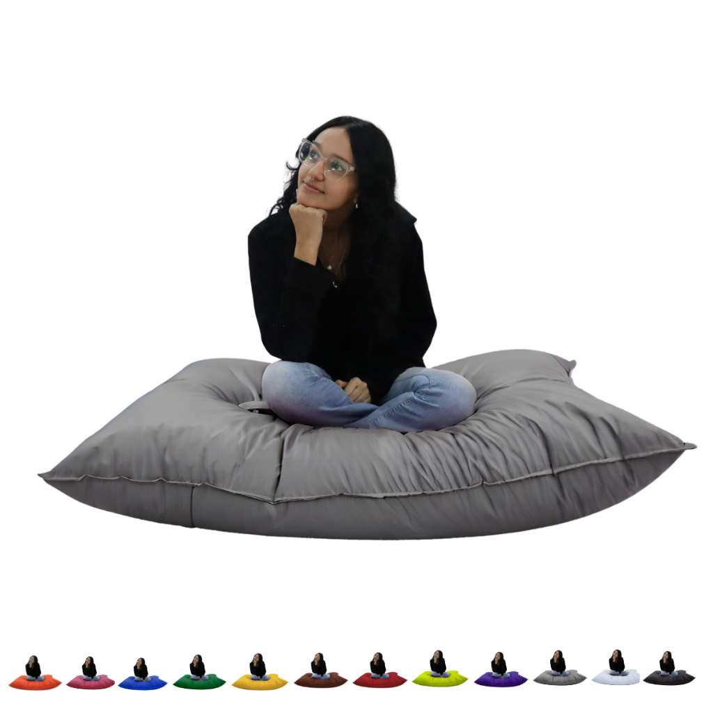 Puff Almofadão Retangular Cheio Conforto Gigante Decorativo Almofadão