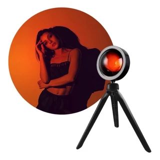 Luminária Led Sunset Projetor Solar tripé Por do Sol