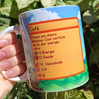 Caneca Stardew Valley Café Jogo RPG - Porcelana