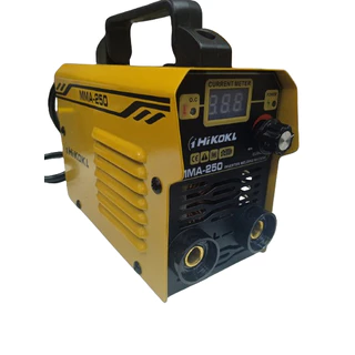 Máquina de Solda Inversora Alicate Jacaré MMA-250 Display Martelinho Limpa Escória HIKOKL