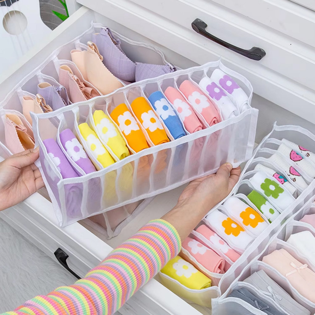 Colmeia Organizadora De Gaveta 7 Divisórias Grande Wishlist Organizador de Roupa